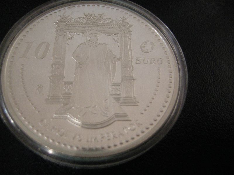 (afbeelding voor) 10 Euromunt spanje 2006 Proof Keizer Karel V